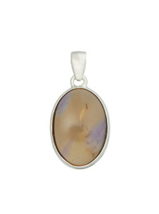 Ametrine Pendant - Polished Oval - Sterling Silver - No.222