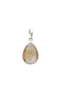 Ametrine Pendant - Sterling Silver - Polished Teardrop - No.5