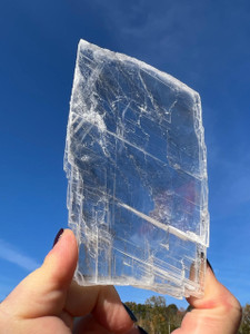 Clear Selenite Crystal Slab 