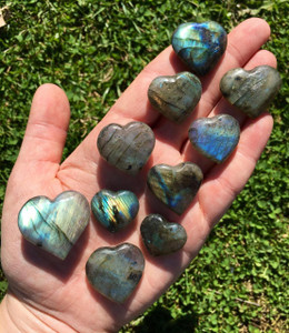 Labradorite Crystal Heart