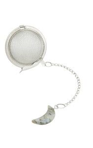 Labradorite Moon Shaped Crystal Tea Infuser 