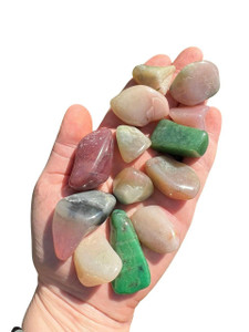 Mixed Grossular Garnet Tumbled Stone