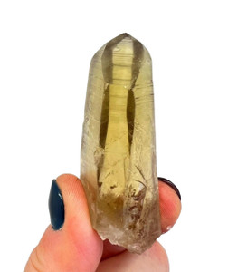 Natural Citrine Lemurian Quartz Crystal Point 