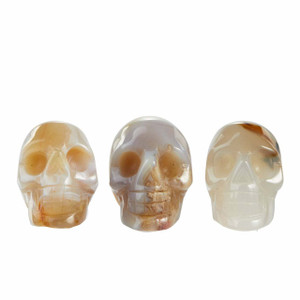 Agate Skull - Polished Stone Sculpture