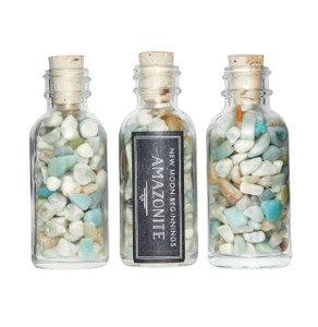Amazonite Crystal Chips Bottle