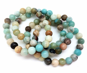 Amazonite Elastic Bracelet - 8mm Beads