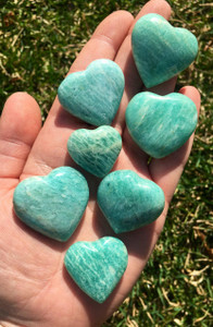 Amazonite Heart Polished Stone