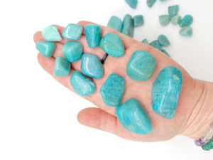 Amazonite Tumbled Stone - Polished Natural Amazonite Crystal