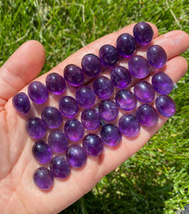 Amethyst Cabochon - Polished Crystal Oval