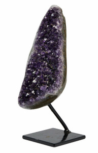 Amethyst Cluster Geode with Metal Stand - 47