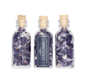 Amethyst Crystal Chips Bottle