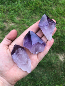 Amethyst Crystal Point - Raw Point with Root 
