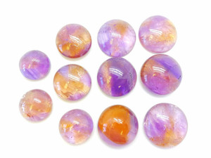 Ametrine Cabochon - Polished Crystal Round