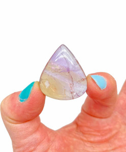 Ametrine Cabochon - Polished Crystal Teardrop