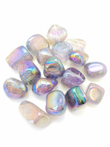 Angel Aura Amethyst Tumbled Stone - Polished Angel Aura Amethyst Crystal