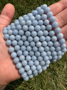Angelite Bead Strand - Grade AA 
