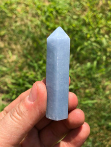 Angelite Point - Top Polished Stone