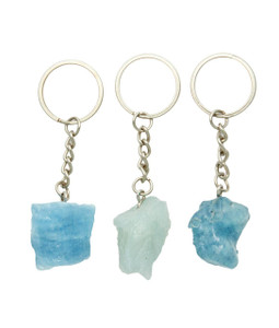 Aquamarine Crystal Keychain