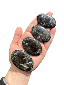 Black Golden Seraphinite Cabochon - Oval
