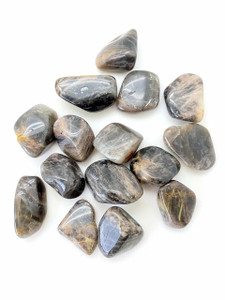 Black Moonstone Tumbled Stone - Polished Black Moonstone Crystal