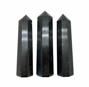 Black Tourmaline Point - Polished Stone Tower