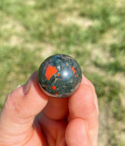 Bloodstone Sphere - Polished Stone