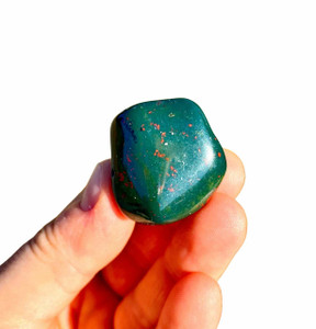 Bloodstone Tumbled Stone XL - Polished Bloodstone Crystal