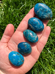 Blue Apatite Tumbled Stone 