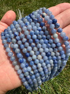 Blue Aventurine Bead Strand 
