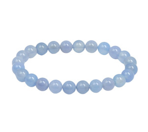 Blue Chalcedony Elastic Bracelet 