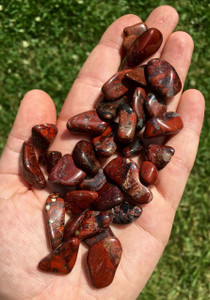 Brecciated Red Jasper Tumbled Stone - Polished Jasper Crystal