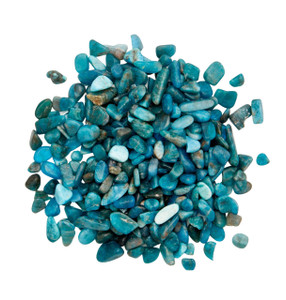 Bulk Blue Apatite Stone Chips (1 lb. Bag)  Size 5mm - 7mm 