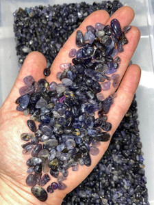 Bulk Iolite Chips (1 lb. Bag) 5mm - 8mm Grade A 