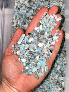 Bulk Larimar Stone Chips (1 lb. Bag) 