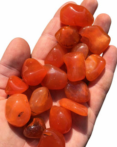 Carnelian Tumbled Stone - Polished Natural Carnelian Crystal