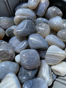 Chalcedony Tumbled Stone Grade AB - Polished Chalcedony Crystal