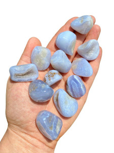 Chalcedony Tumbled Stone Grade B - Polished Chalcedony Crystal