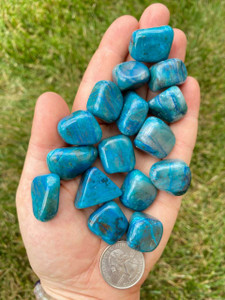 Chrysocolla Tumbled Stone Grade A - Polished Chrysocolla Crystal