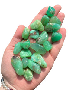 Chrysoprase Tumbled Stone Grade A