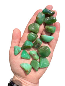 Chrysoprase Tumbled Stone - Grade AA 