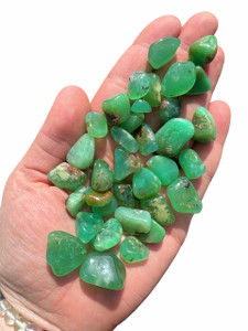 Chrysoprase Tumbled Stone Grade AAA
