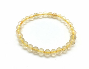 Citrine Elastic Bracelet - 6mm Beads