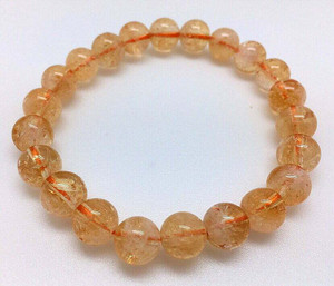 Citrine Elastic Bracelet - 8mm Beads