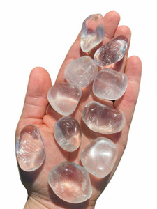 Clear Quartz Crystal Tumbled Stone - Polished Clear Quartz Crystal
