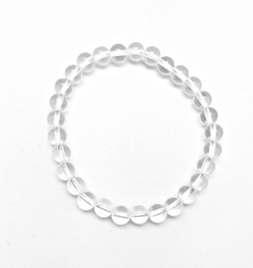 Clear Quartz Elastic Bracelet 