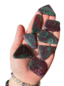 Cuprite Malachite Slice