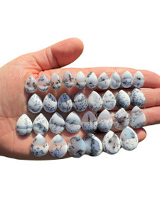 Dendritic Opal Stone Cabochon Teardrop