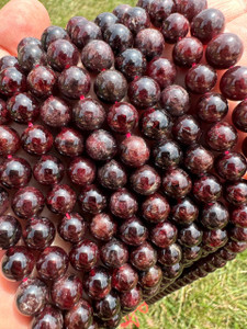 Garnet Bead Strand - Grade A 