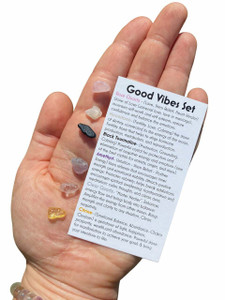 Good Vibes Only Crystal Set Small Chips