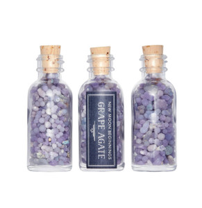 Grape Agate Crystal Chips Bottle